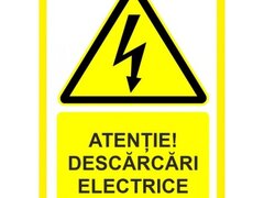 Placuta atentie descarcari electrice